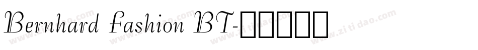 Bernhard Fashion BT字体转换